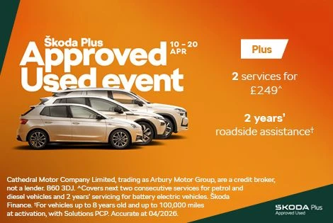 Drive away with confidence and great savings at the Škoda Plus Approved Used Event